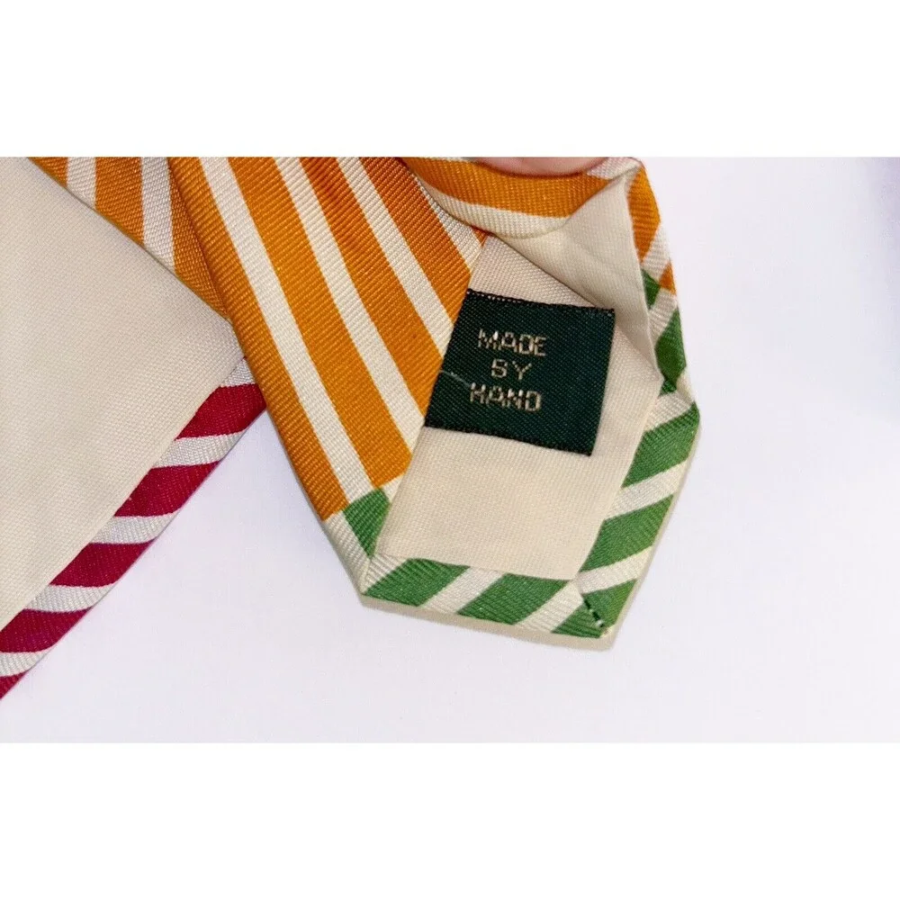 J. Crew Colorful Silk Tie Made in USA